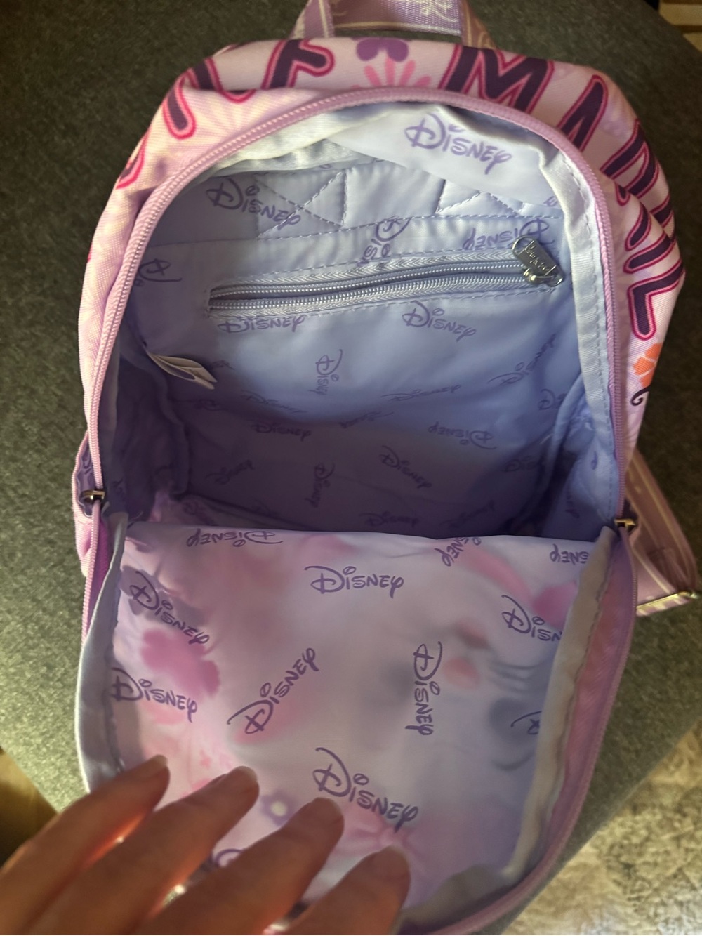 Disney Pink and Purple Marie Kids Backpack - Picture 2 of 3